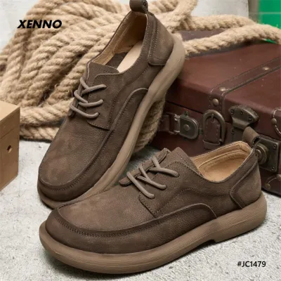 Cow Suede Leather Retro Breathable Shoes